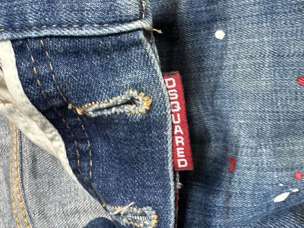 正規品 DSQUARED2 ペイント ウォッシュ デニム 46サイズ (定価 37万