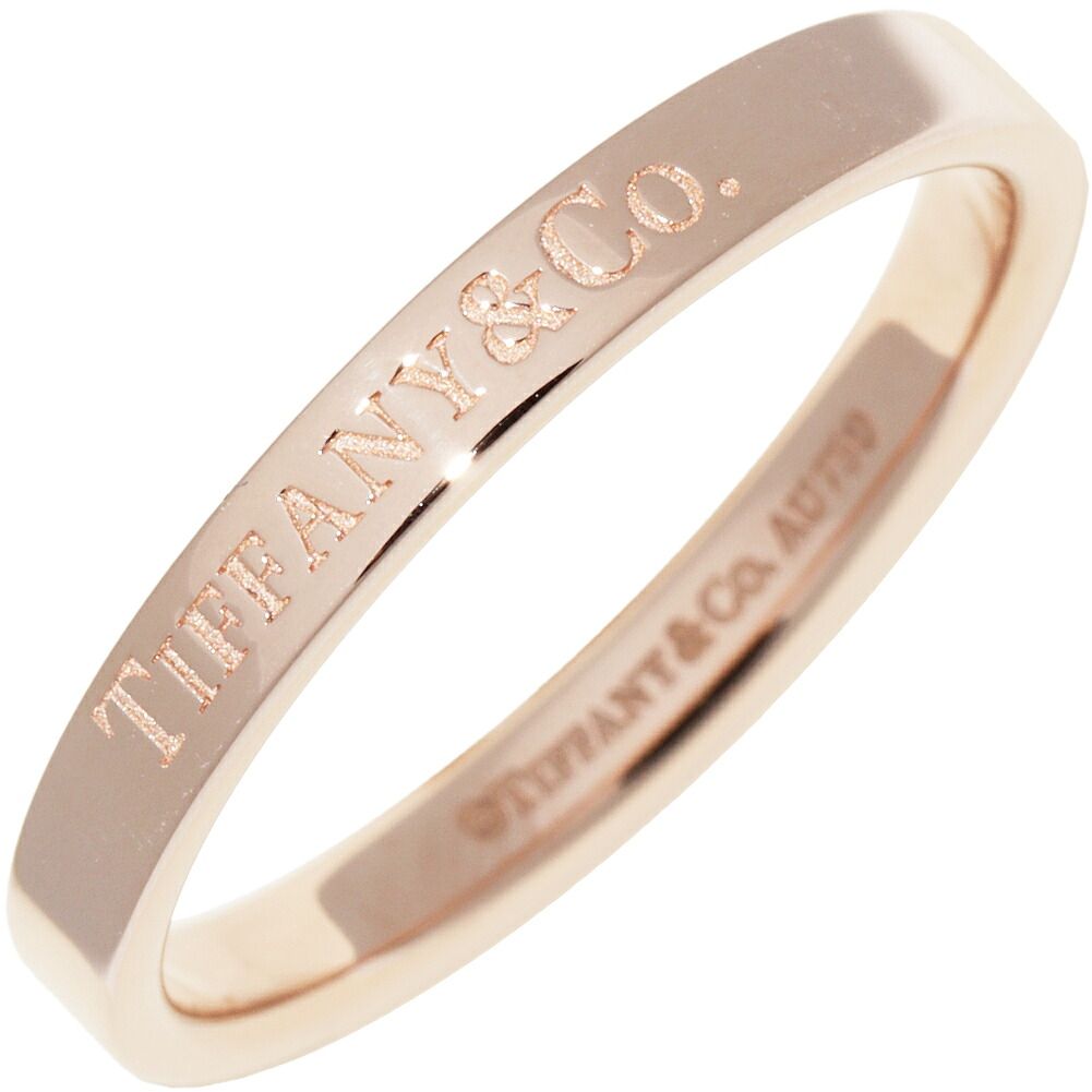 ティファニー 指輪 K18PG T&CO. フラットバンドリング 79,695円