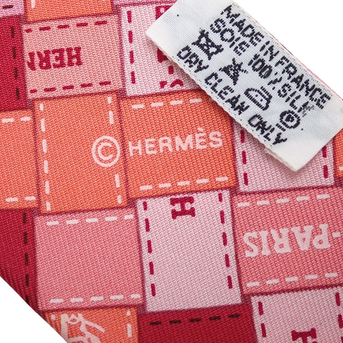 HERMES(エルメス) Bolduc au Carre ボルデュックチェック ツイリー