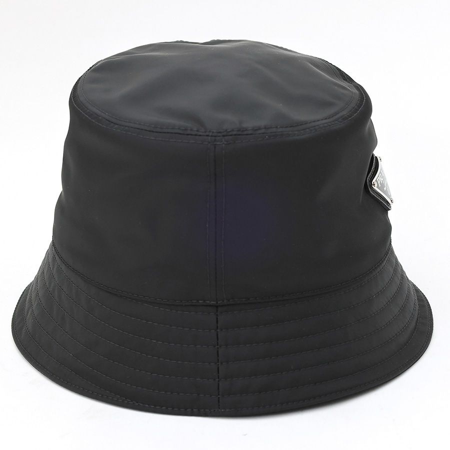 プラダ / PRADA Re-Nylon トライアングル ロゴ バケットハット 1HC137
