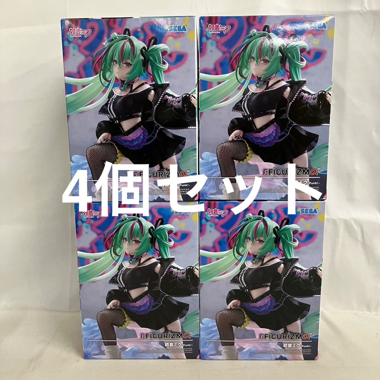 未開封 初音ミク FiGURiZMα 初音ミク punk! フィギュア 4個セット
