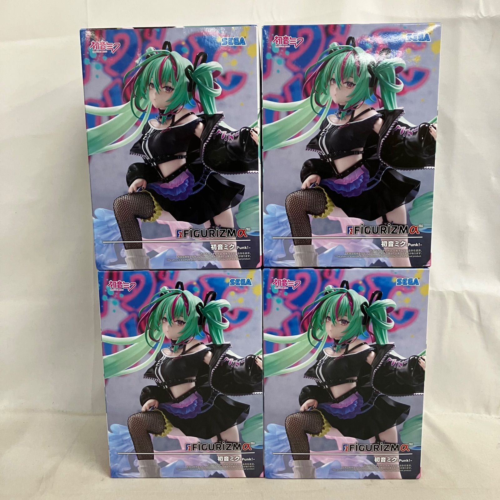 未開封 初音ミク FiGURiZMα 初音ミク punk! フィギュア 4個セット