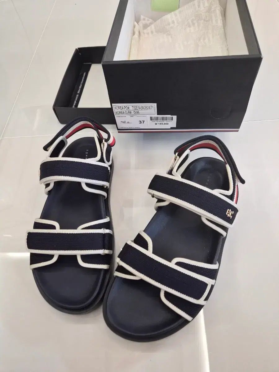 トミーヒルフィガー サンダル ネイビー 白 240 (新品) 23,950円