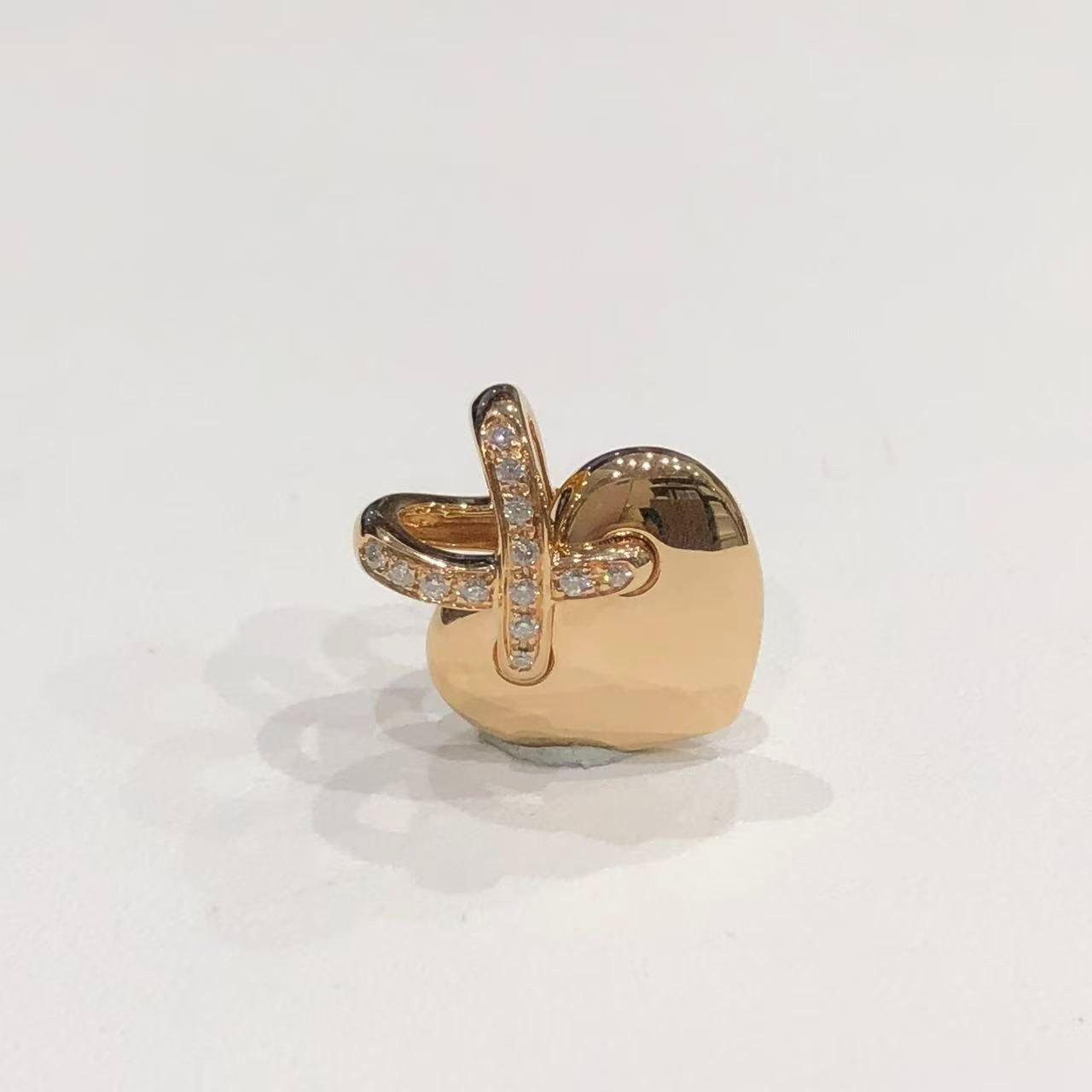 ショーメ CHAUMET リアン ペンダントトップ K18PG ダイヤモンド ハート