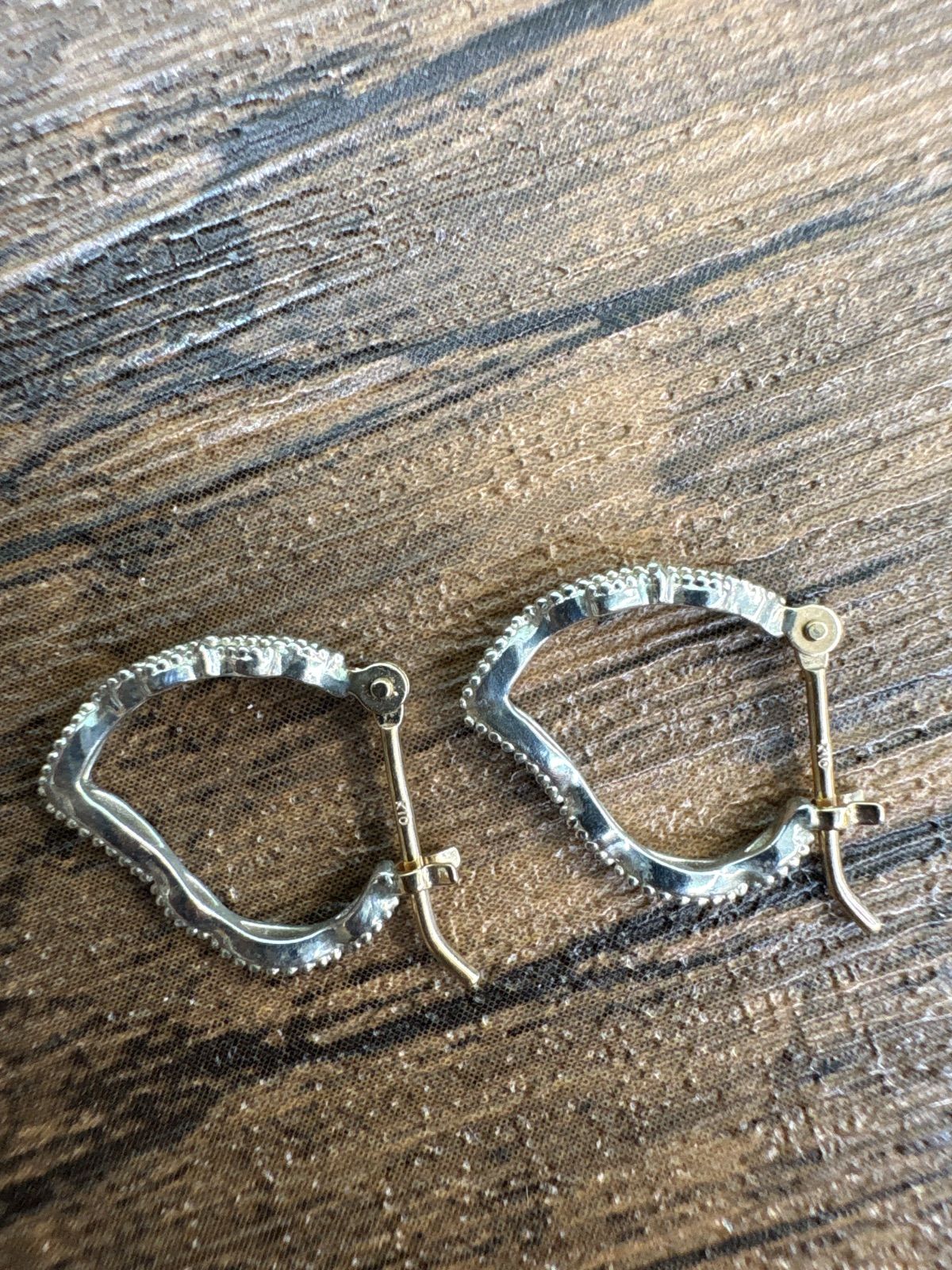 【新品・未使用】agete　K10　SILVER　ピアス　レース　透かし　両耳 agate アガット SILVER k10 透かしピアス 両耳セット品 送料無料