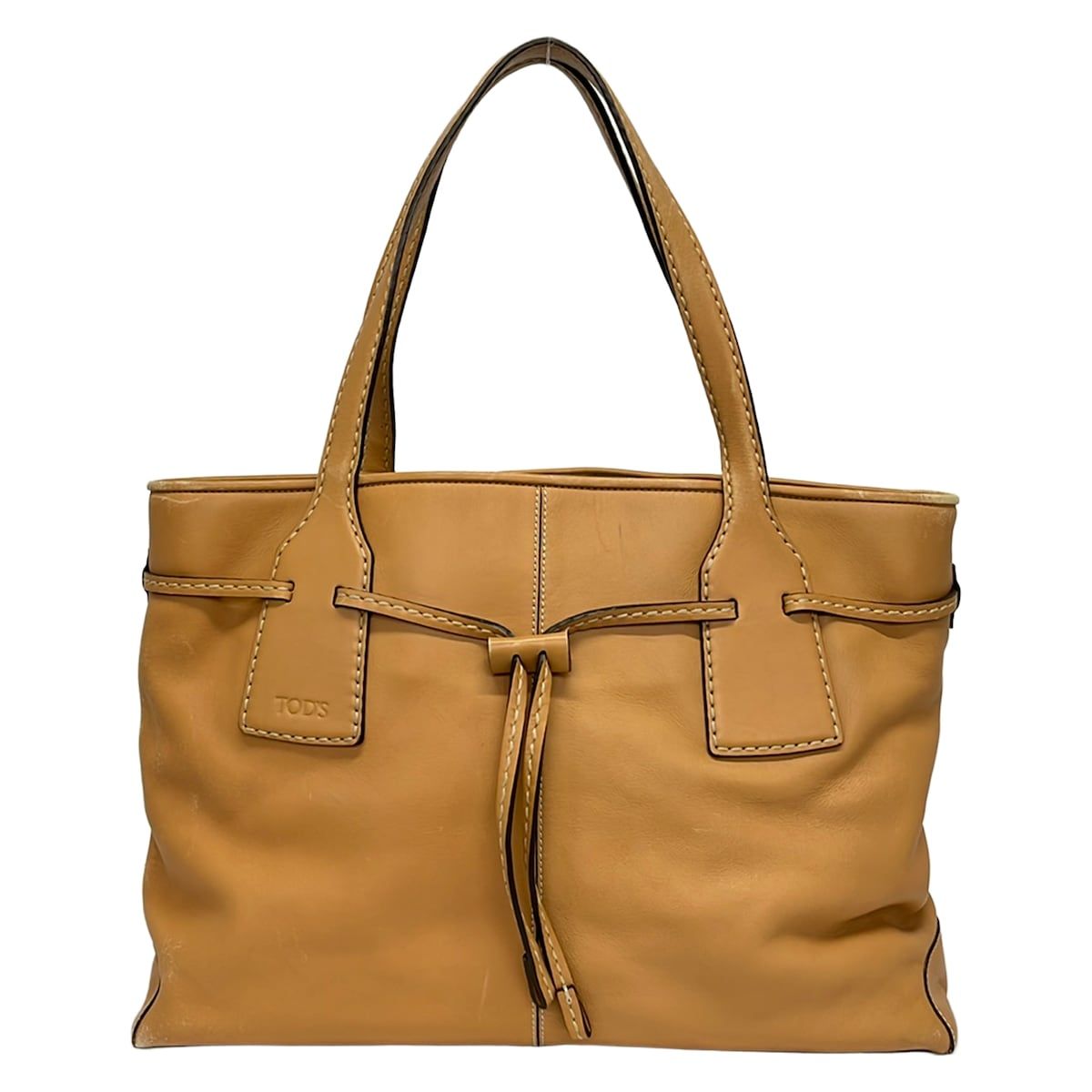 TOD'S(トッズ) トートバッグ - ライトブラウン レザー