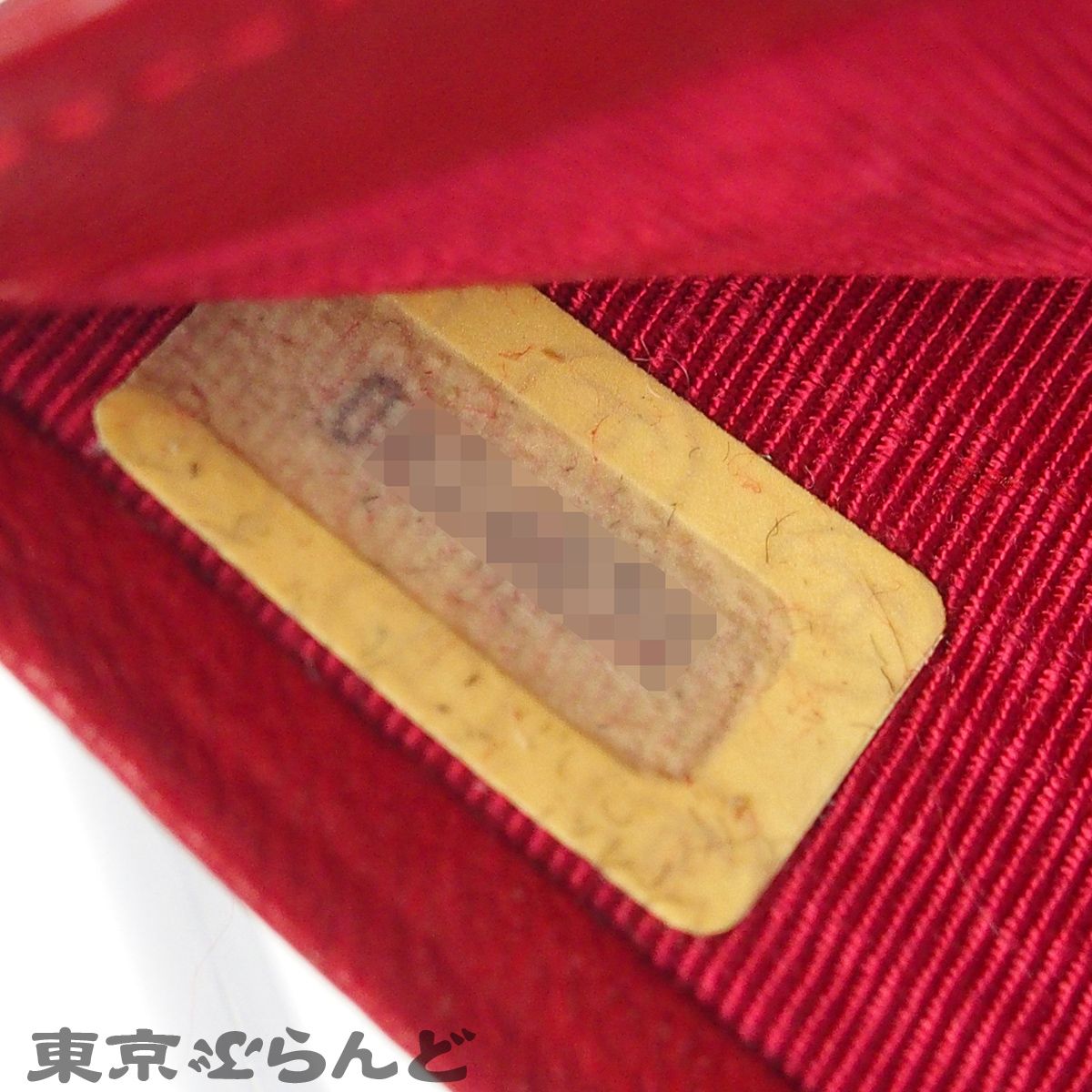 シャネル CHANEL ビコローレ レッド レザー 札入れ ココマーク 0番台