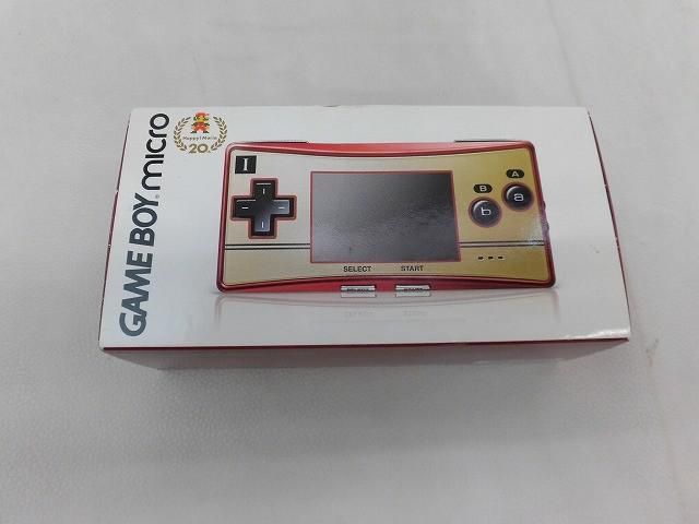 中古品 ゲーム ゲームボーイミクロ 本体 OXY-001 ファミコンカラー ハッピーマリオ 20th 動作品 充電ケーブル付き 中古品 ゲーム ゲームボーイミクロ 本体 OXY-001 ファミコンカラー