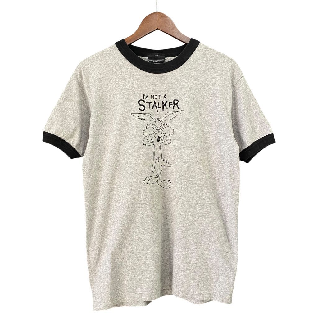 90s〜 LOONEY TUNES ルーニーテューンズ ワイリーコヨーテ リンガーTシャツ グレー No.S380 7,920円