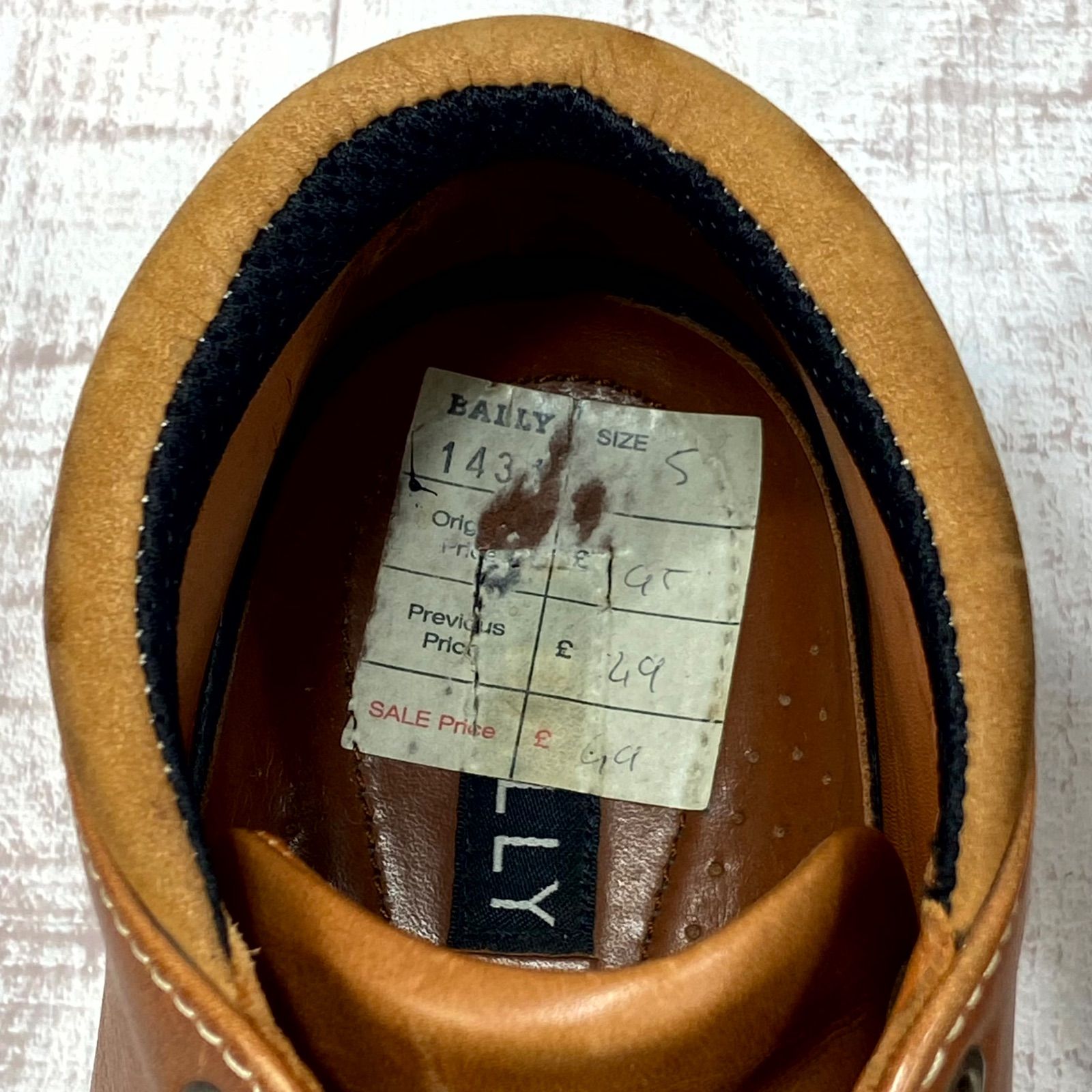 BALLY バリー CEPPA チャッカブーツ US6D 約24.0cm メンズ ブラウン