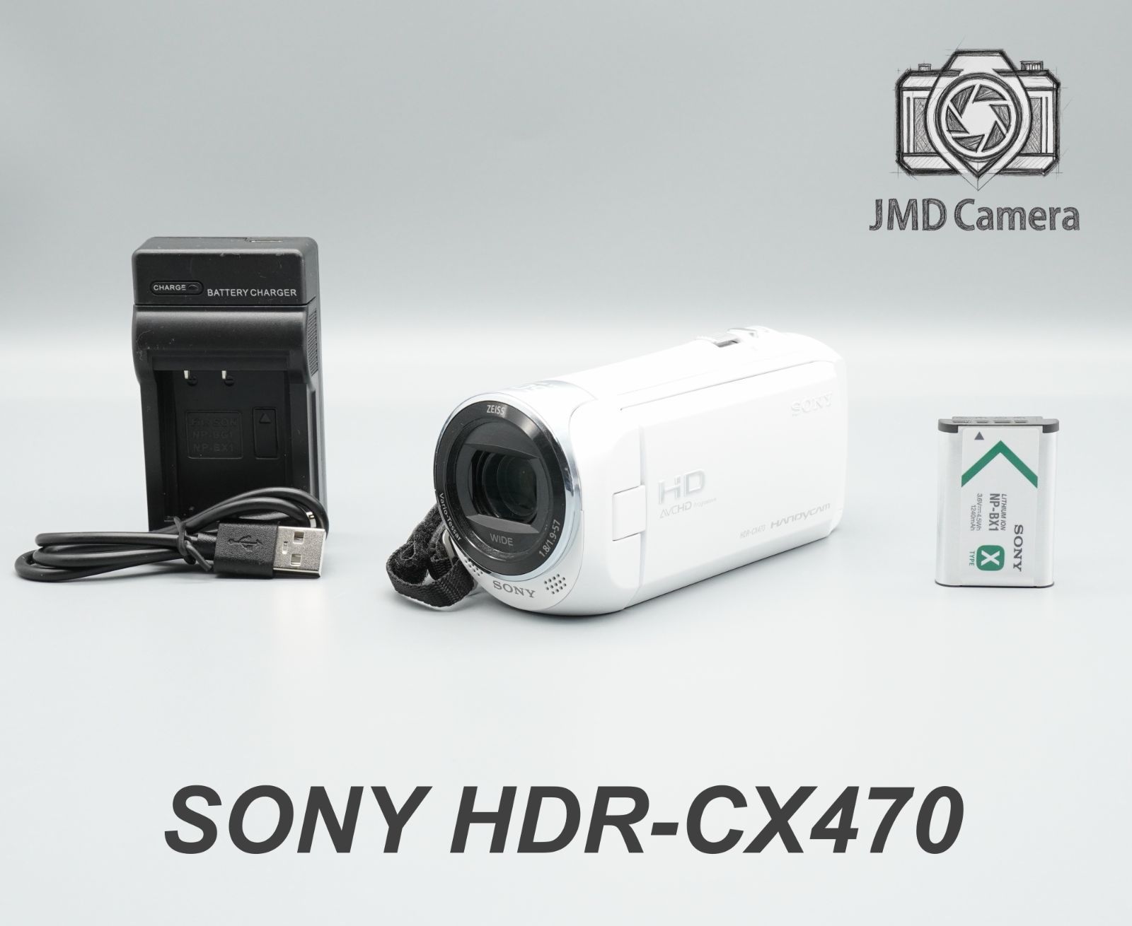 SONY HDR-CX470 ホワイト ビデオカメラ 完動品 14,200円