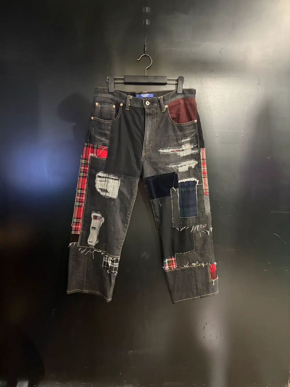 JUNYA WATANABE MAN(ジュンヤワタナベマン) セルビッジ パッチワーク デニムパンツ 25SS