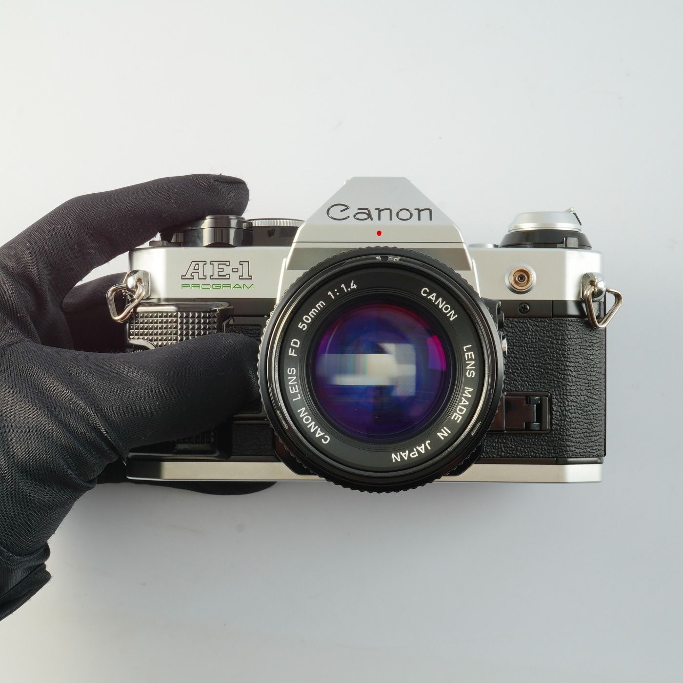 SERVICED】 Canon キヤノン AE-1 Program Black + New FD 50mm F/1.4