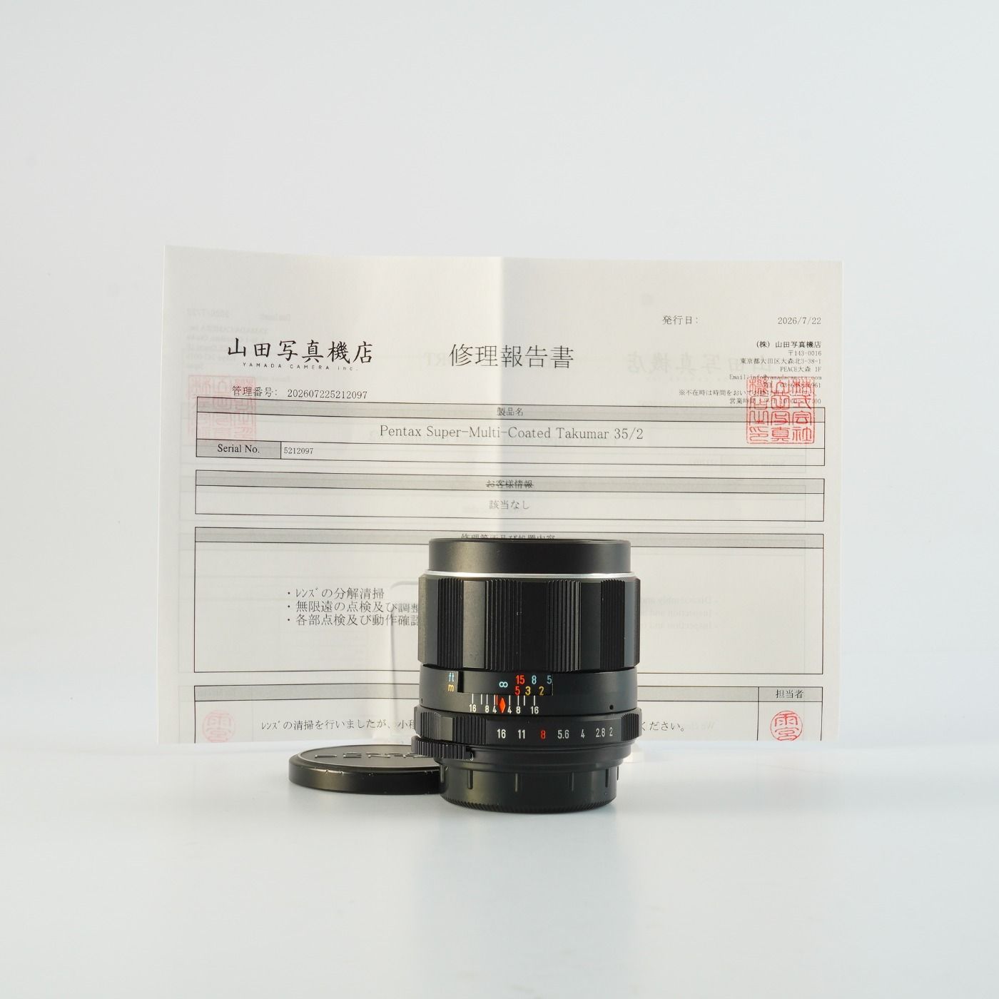 Serviced】 PENTAX ペンタックス Super-Multi-Coated TAKUMAR 35mm F/2