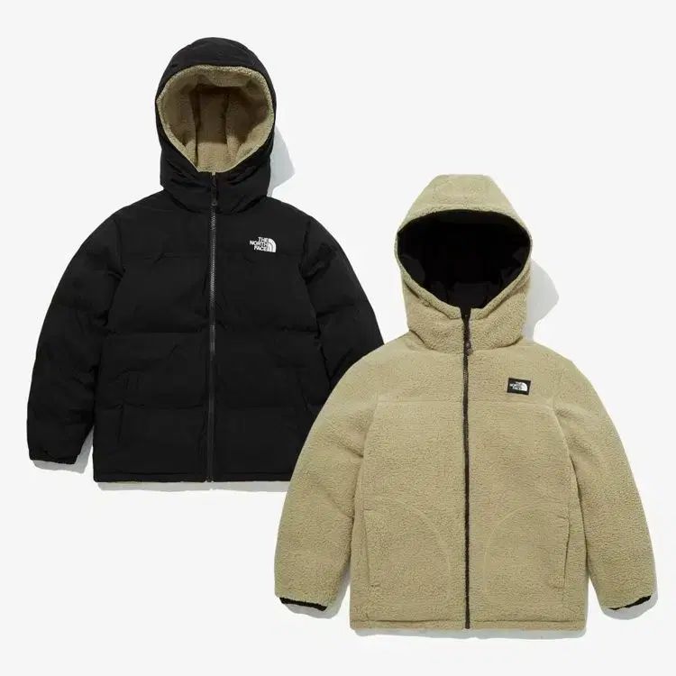 THE NORTH FACE ザノースフェイス キッズ リバーシブル フリース フード ダウンジャケット 160 (レディース・レディース可能)