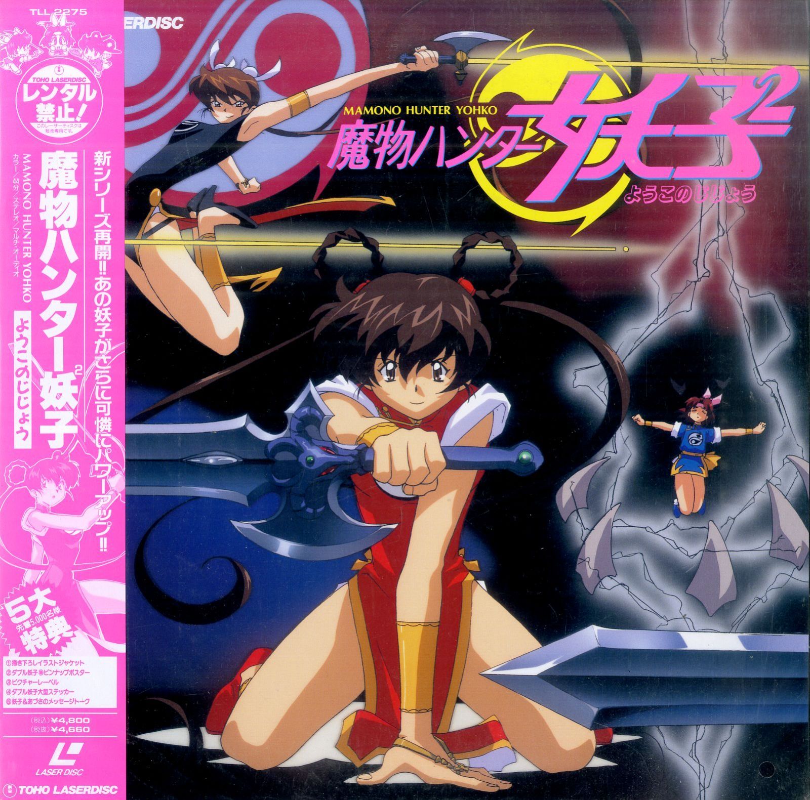 LD1枚 / 新品・未開封 / 魔物ハンター妖子2 (ようこのじじょう