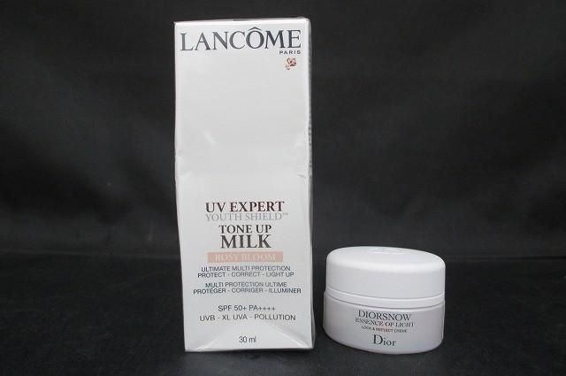 未使用 コスメ ランコム ディオール スノー エッセンス オブ ライト 15ml UV エクスペール トーン アップ ローズ 2点 薬用クリーム 日焼け
