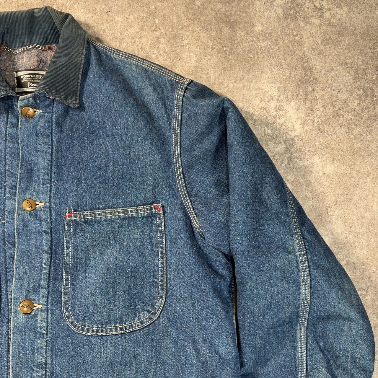70's Sears（シアーズ）work Leisure デニムカバーオール ブランケット