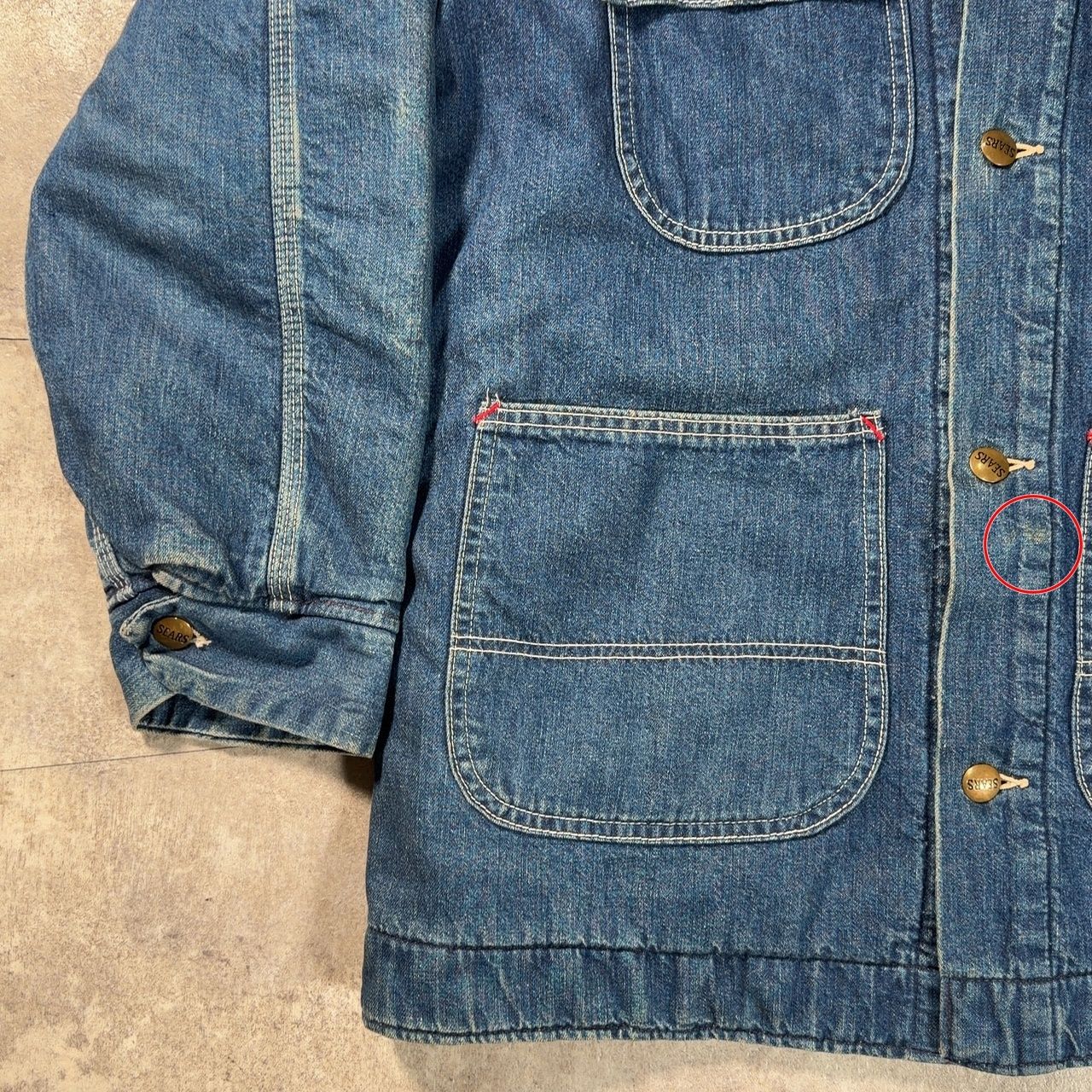 70's Sears（シアーズ）work Leisure デニムカバーオール ブランケット