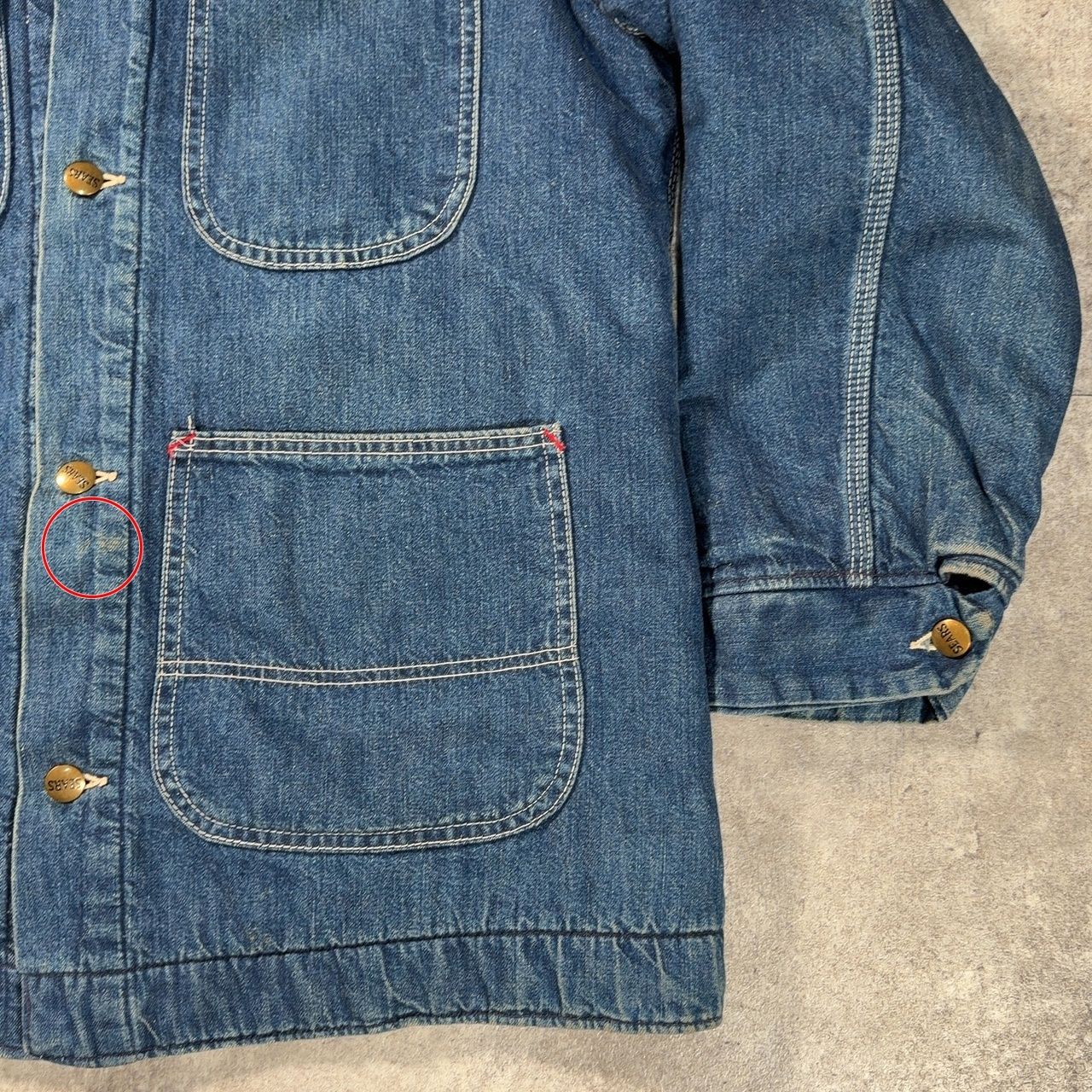 70's Sears（シアーズ）work Leisure デニムカバーオール ブランケット