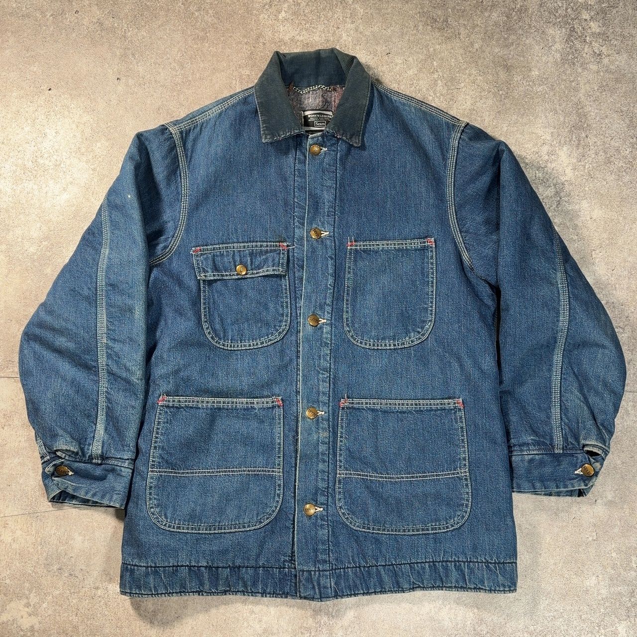 70's Sears（シアーズ）work Leisure デニムカバーオール ブランケット