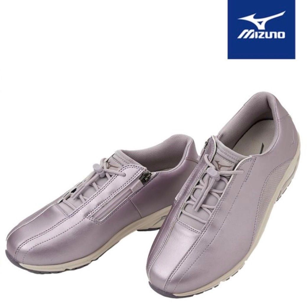 【新品】MIZUNO ミズノ フリーウォークIII B1GR2402 4E ワイド 長時間の歩行や足の負担を軽減するために開発された生協（CO-OP）などでも人気 ゆったり設計 ウォーキングシューズ ラベンダー　22〜24.5㎝