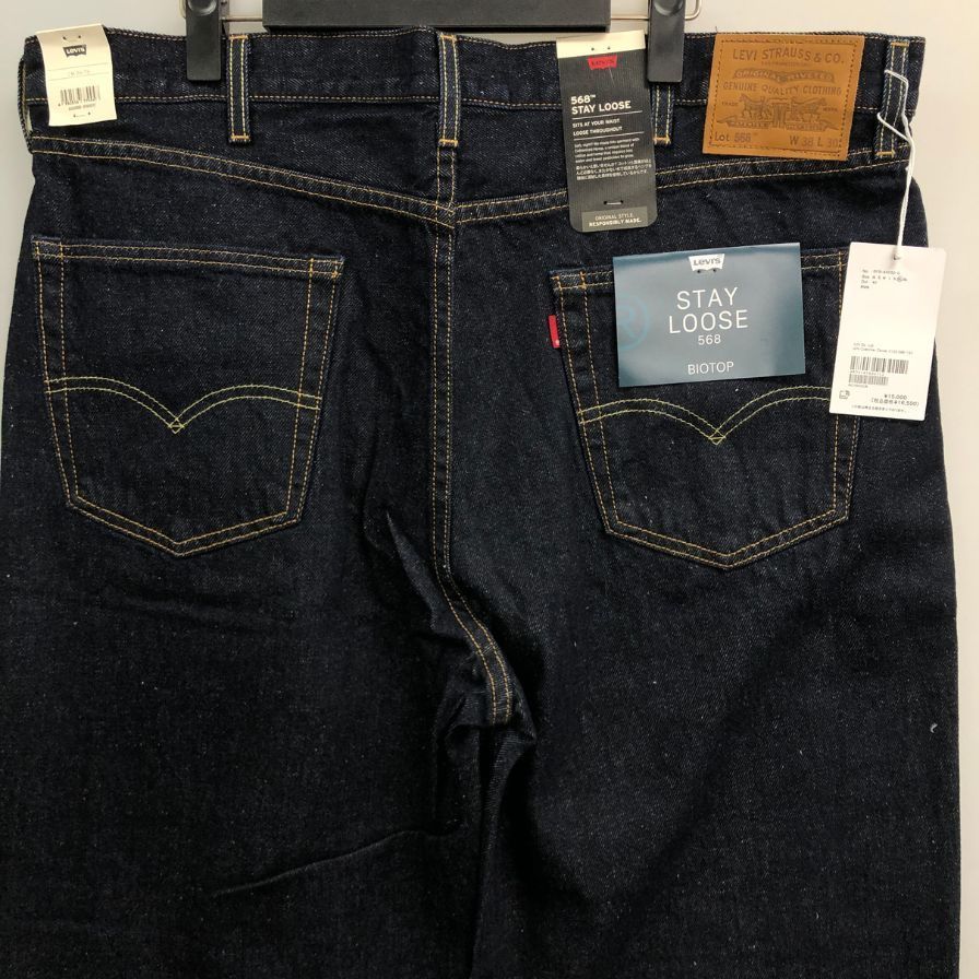 新品 LEVI'S×BIOTOP リーバイス デニム　568 w38 ビオトープ×リーバイス デニム 568 インディゴ メンズ W38 L30 BIOTOP