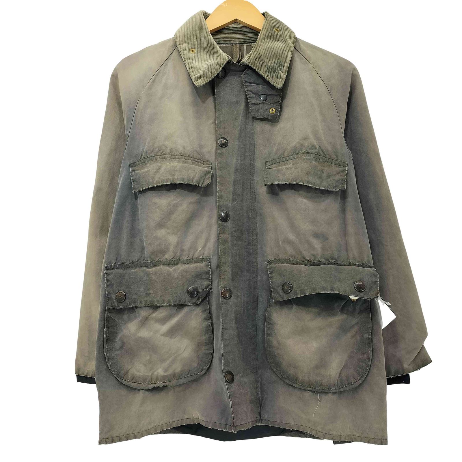 バブアー Barbour 80-90s イングランド製 3ワラント BEDALE オイルド