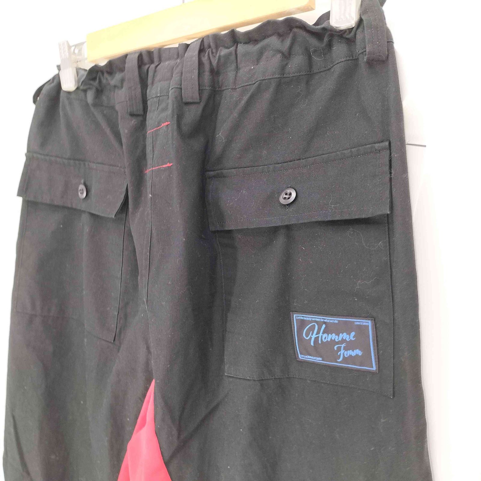 シュウオムフェム SYU. HOMME/FEMM 22SS JERSEY BAGGY CARGO PANTS