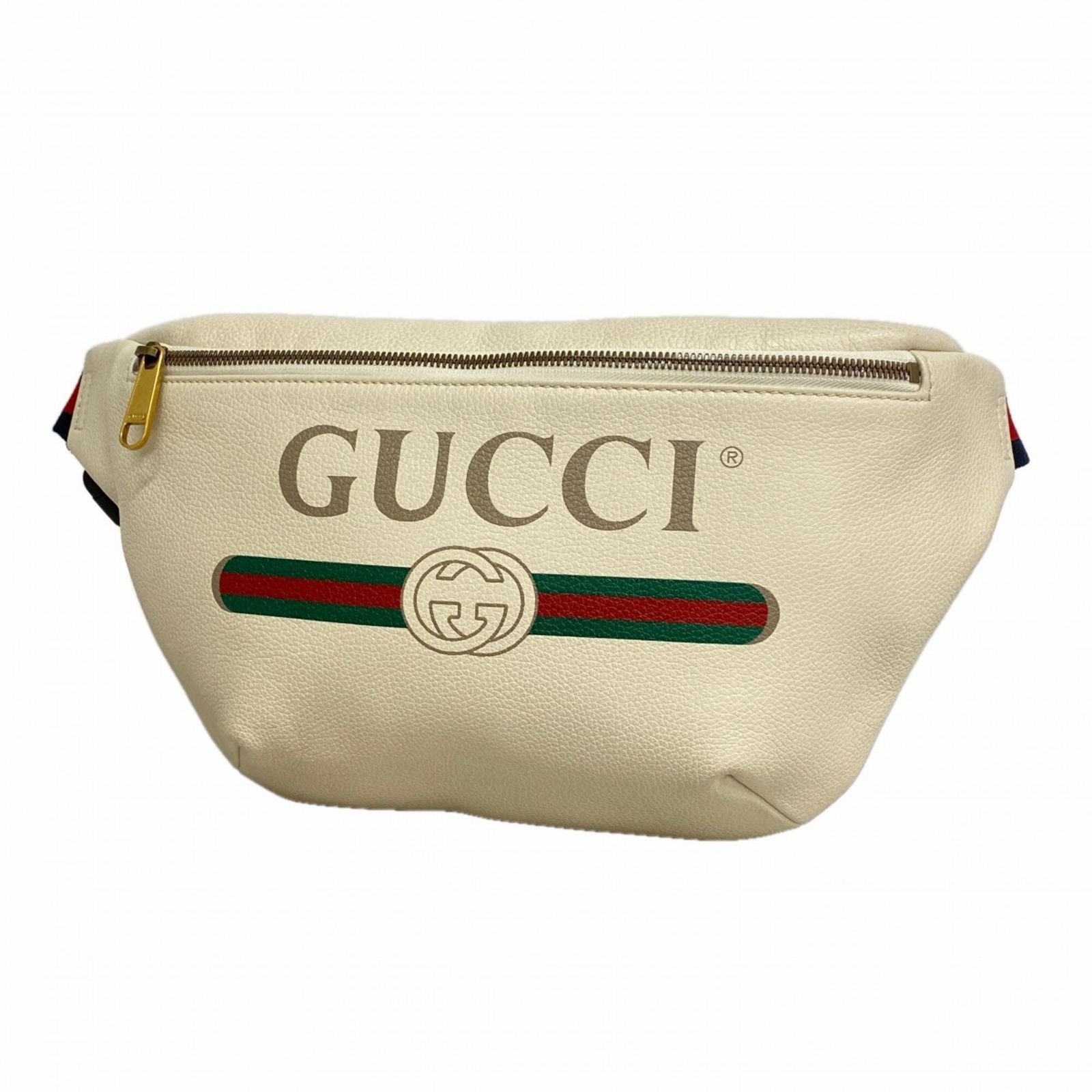 グッチ(Gucci) グッチ バッグ・ウエストバッグ 493869 レザー ホワイト メンズ