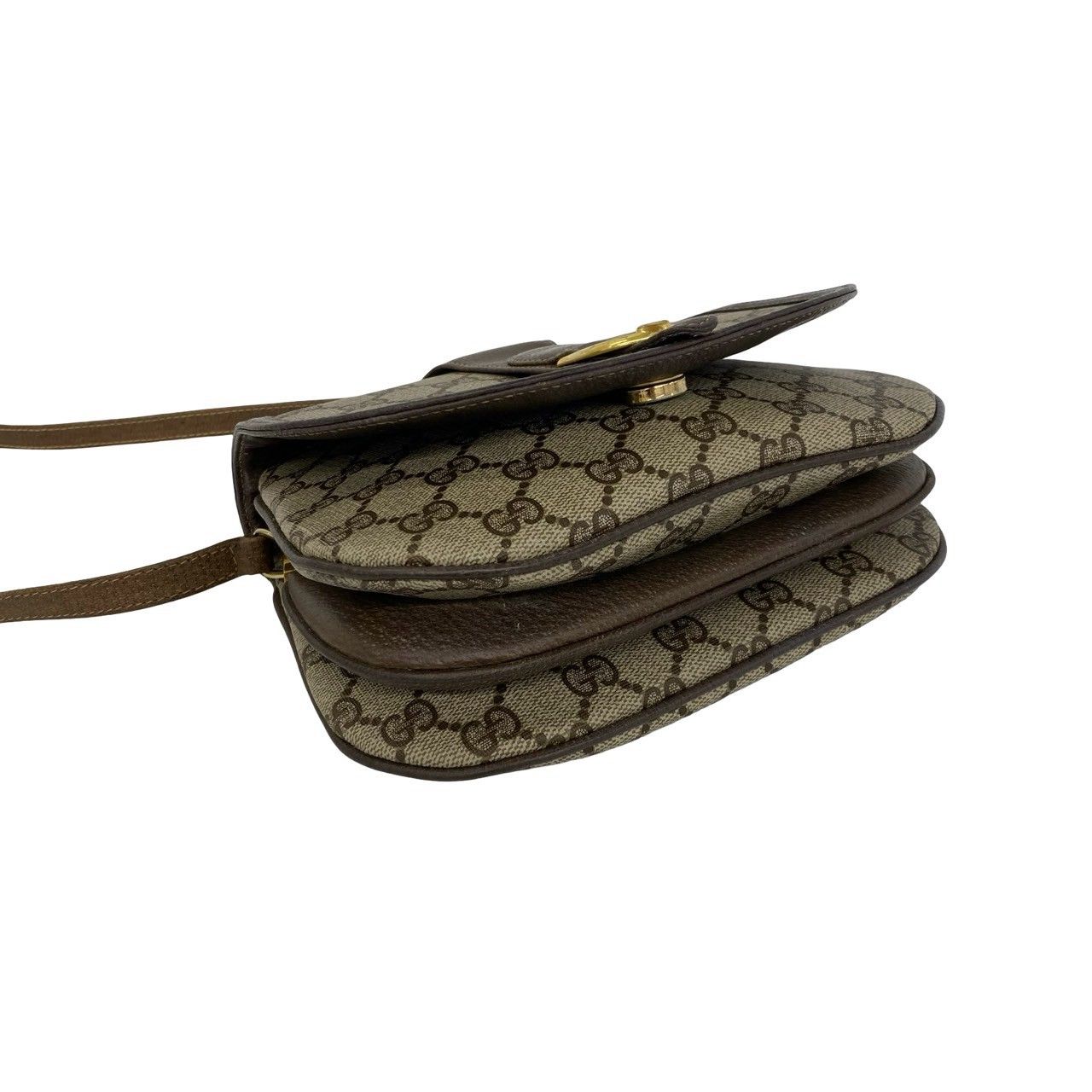 極 美品 GUCCI グッチ オールドグッチ ヴィンテージ GG 柄 ロゴ 金具