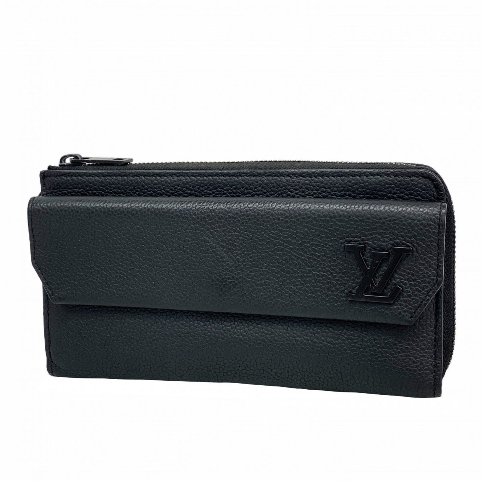 ルイ・ヴィトン(Louis Vuitton) ルイ・ヴィトン 長財布 LVアエログラム ジッピーウォレット M69831 ブラックメンズ