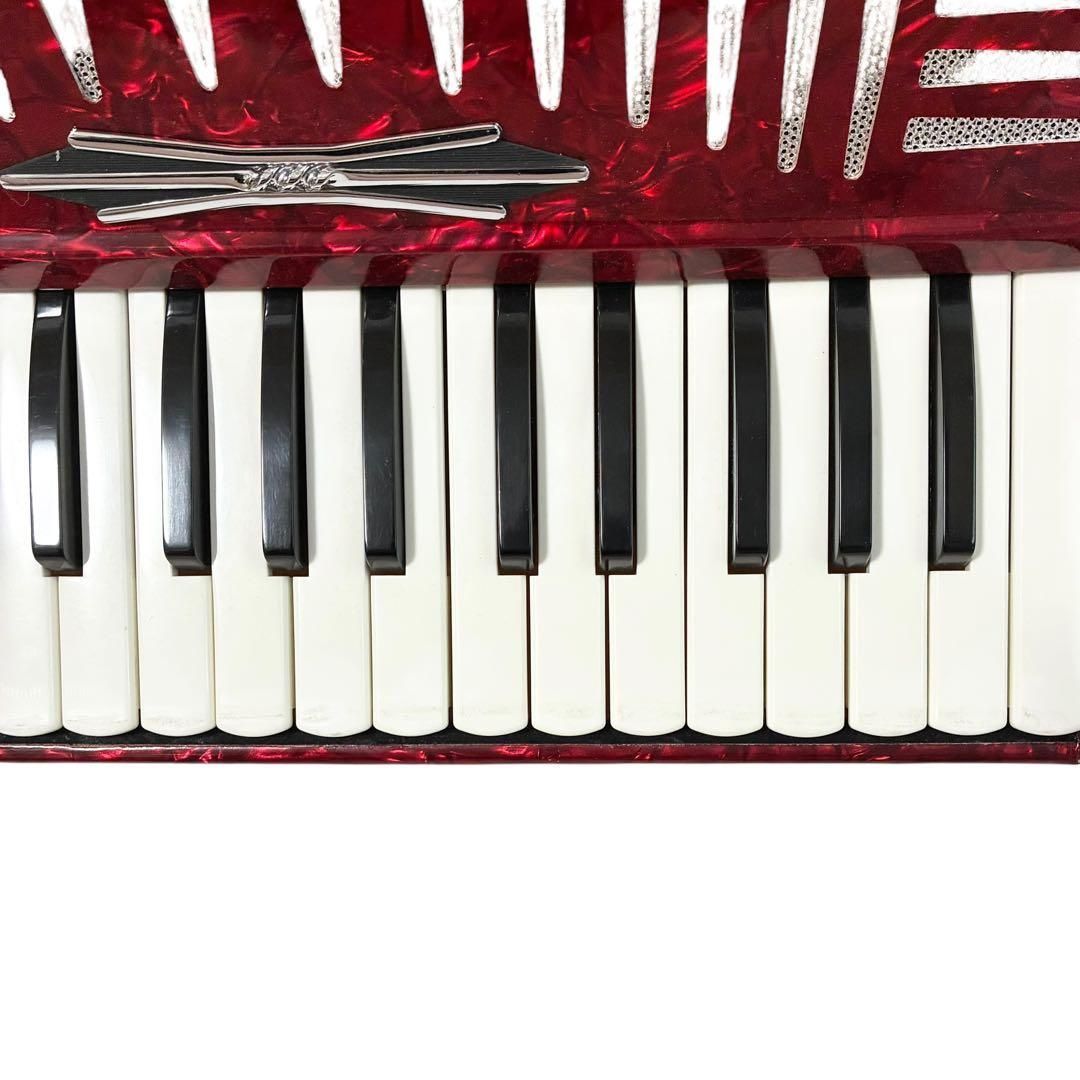 YAMAHA ヤマハ アコーディオン YA-21 レッド 32鍵盤 21ベース ケース付