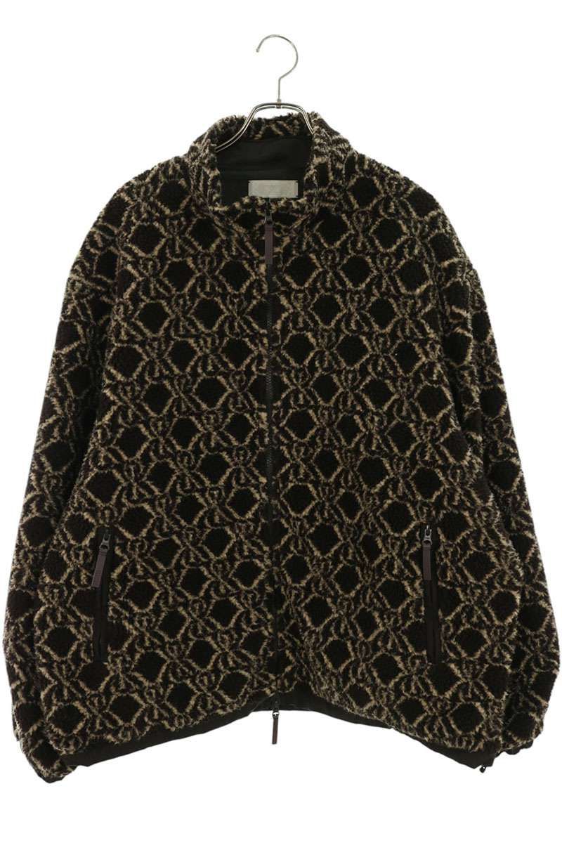 キス KHM010717 Pinehurst Sherpa Full Zip 総柄パインハーストシェルパフルジップブルゾン メンズ XXL