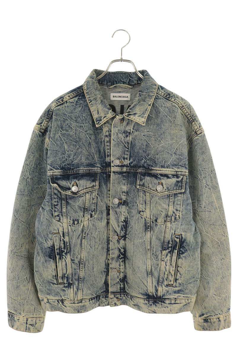 バレンシアガ 19AW 557388 TEW36 バックロゴデニムジャケット メンズ