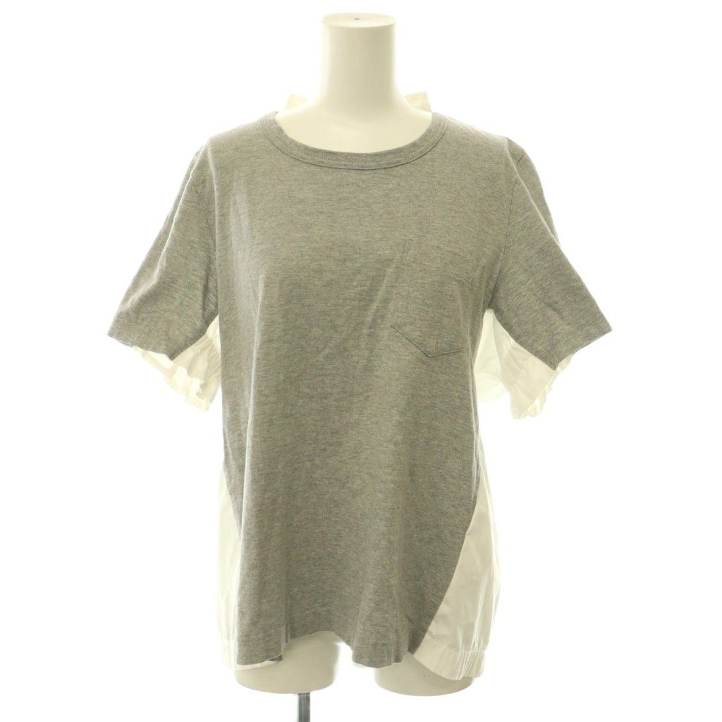 サカイ sacai SCW-022 異素材ドッキング ポケットカットソー Tシャツ
