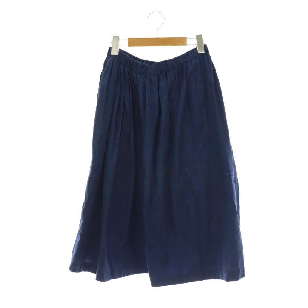 トリココムデギャルソン tricot COMME des GARCONS TK-S025 AD2012 イージースカート ギャザー ネイビー /HK ■OS