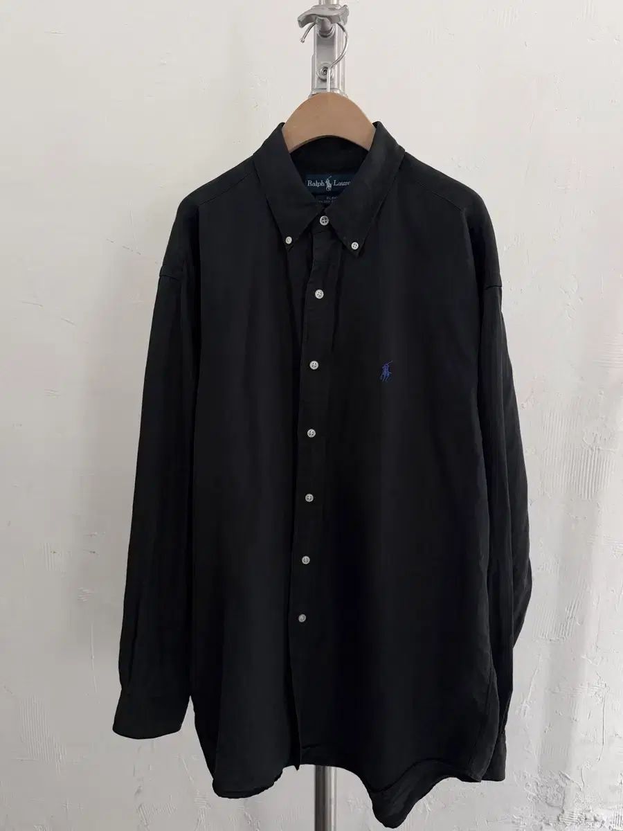 POLO ポロ ラルフローレン パープル ポニー ブラック シルク リネン シャツ 9,144円