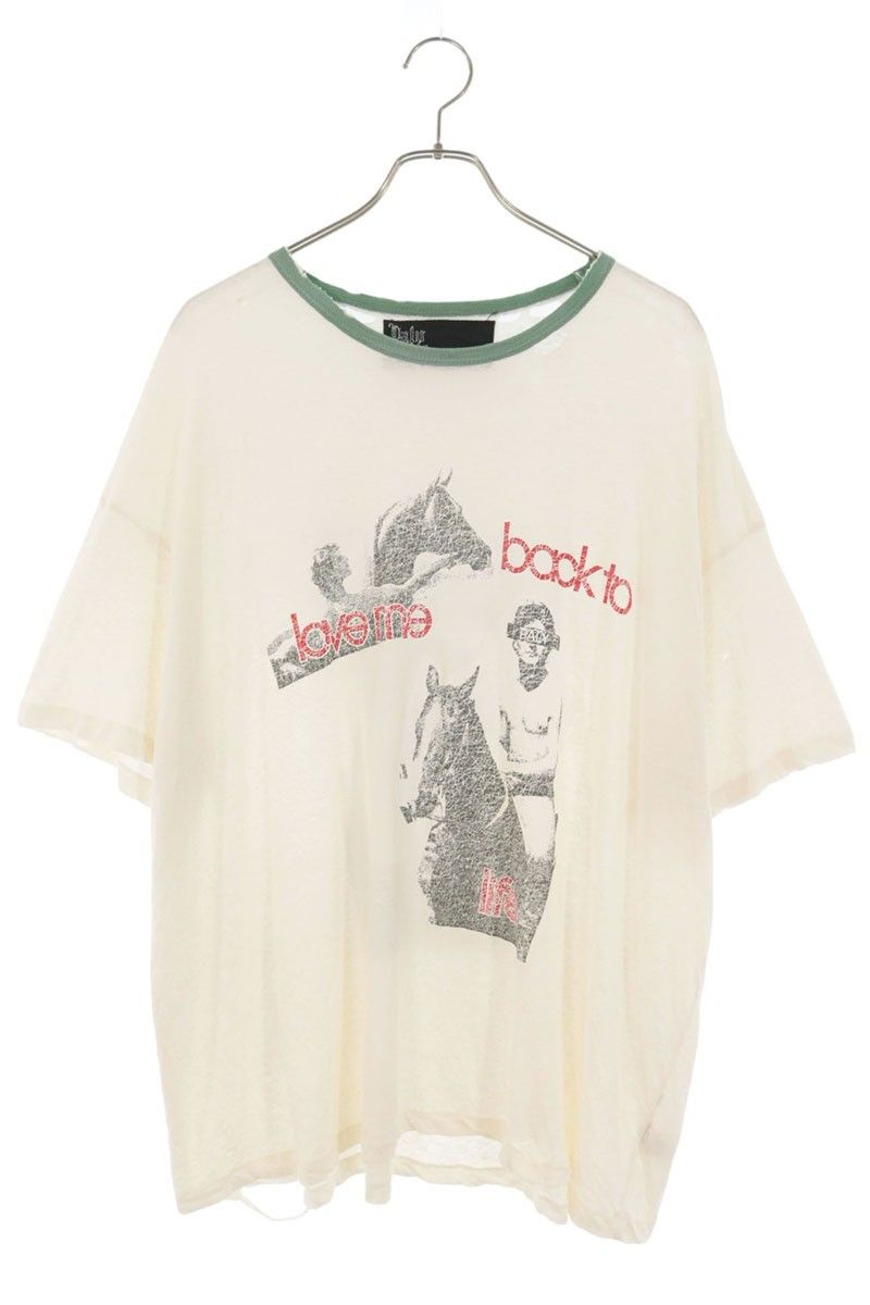 パリー Back To Life Ringer ヴィンテージ加工フロントプリントTシャツ メンズ L 44,694円