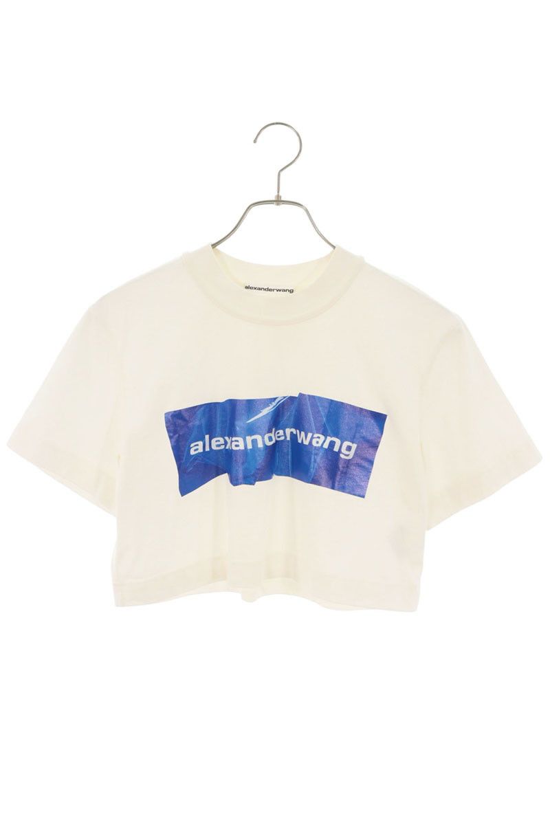 アレキサンダーワン ロゴプリントクロップドTシャツ レディース XS 7,985円