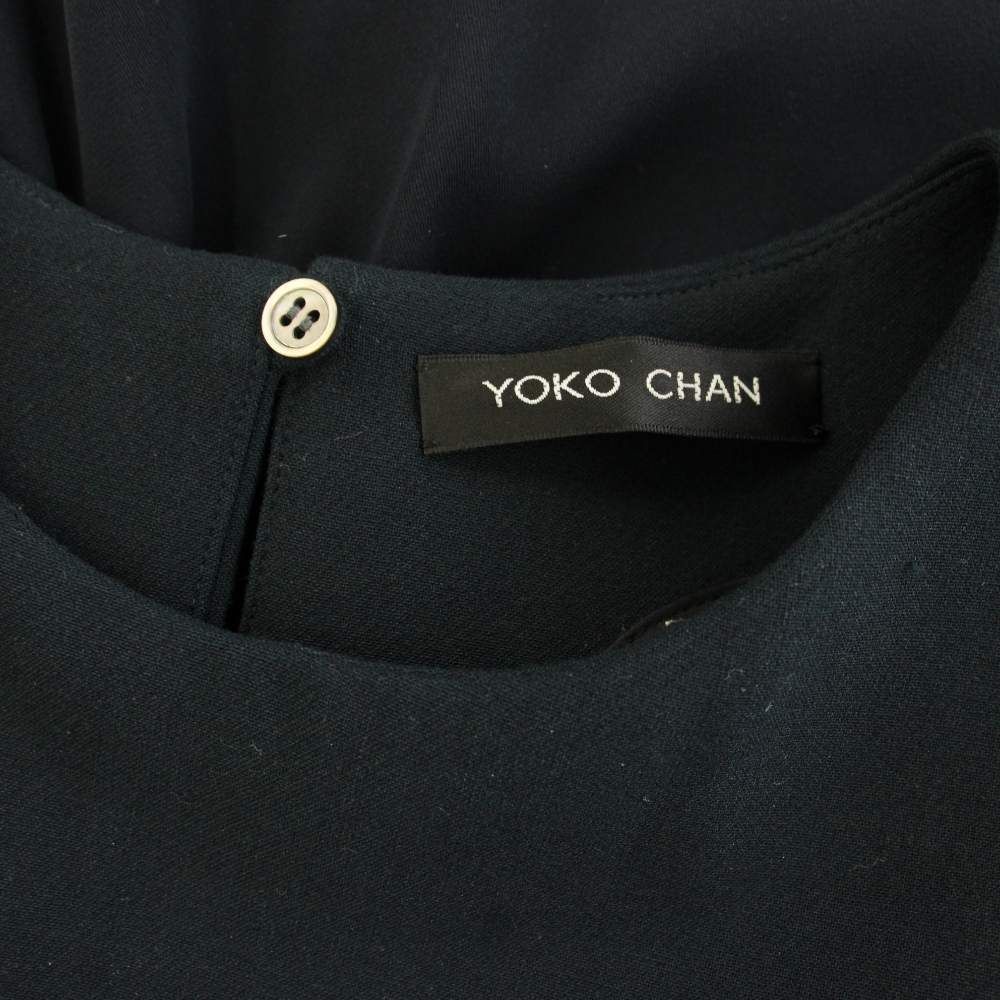 ヨーコチャン YOKO CHAN バックギャザープルオーバーブラウス シャツ 