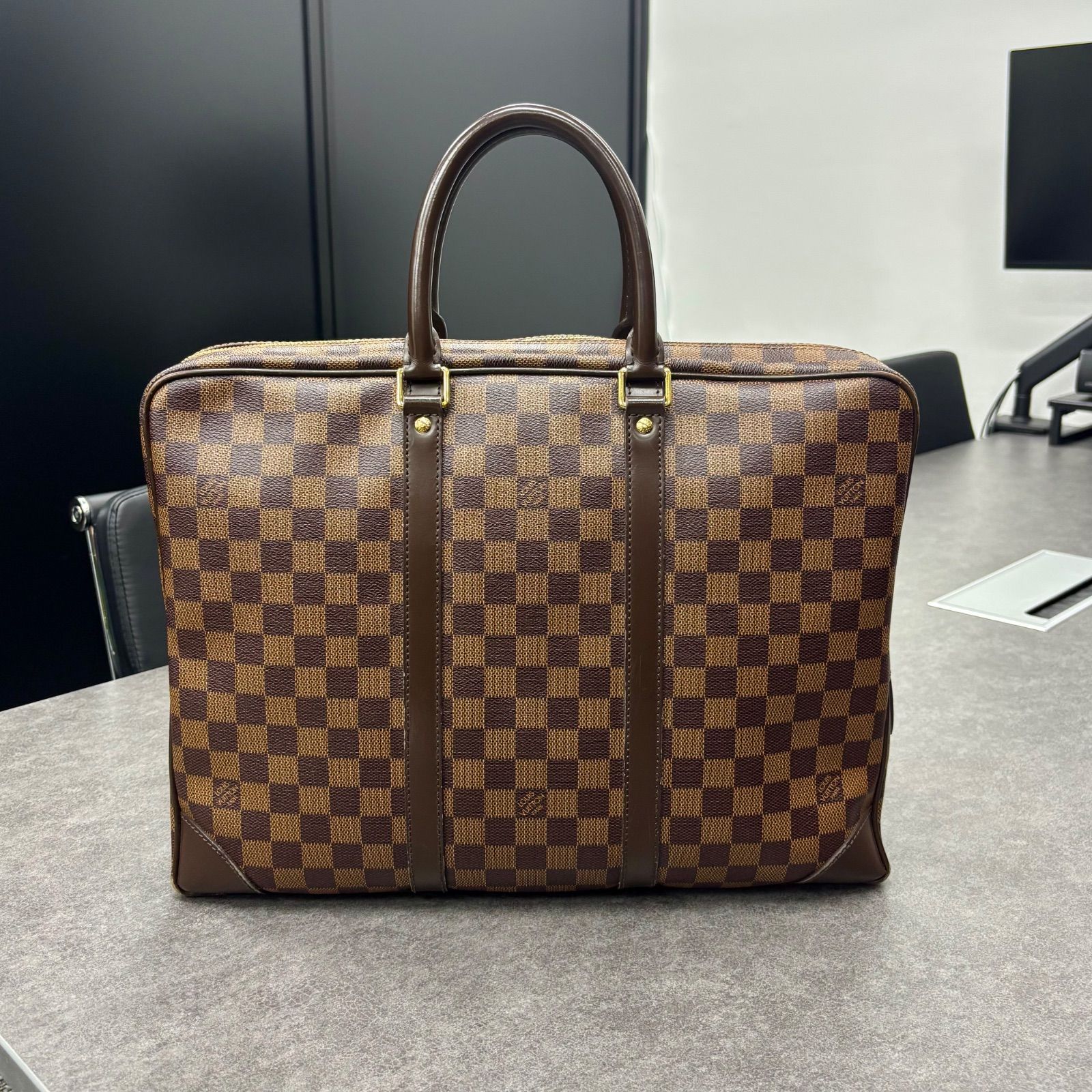 LV ルイヴィトン ポルト・ドキュマン・ヴォワヤージュ N41124 ダミエ ビジネスバッグ