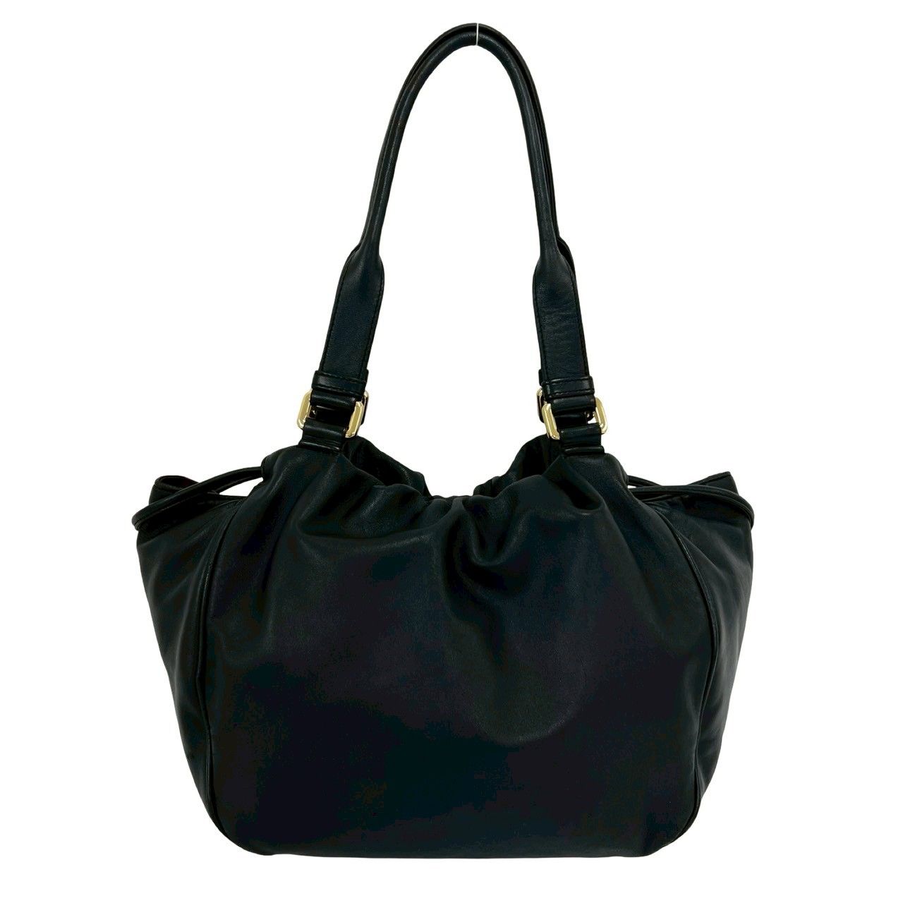 美品！✨】LOEWE ロエベ アナグラム ショルダーバッグ レザー 巾着 極 