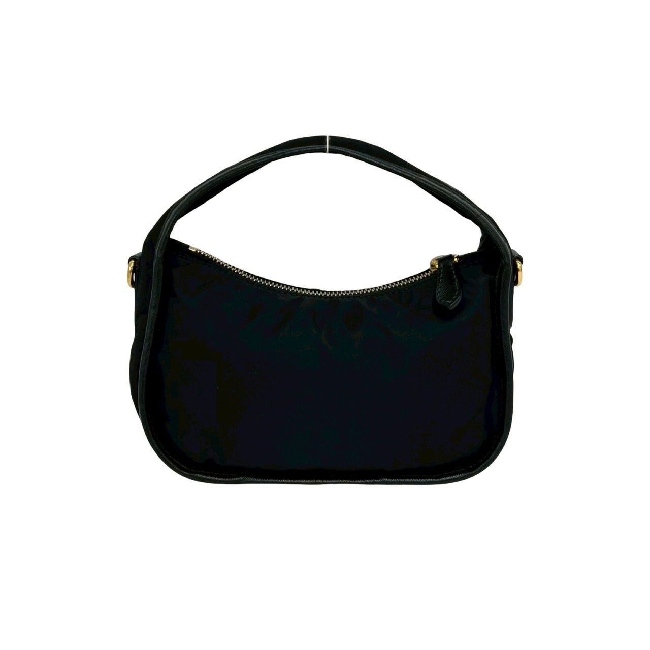 極 美品 保存袋付 PRADA プラダ ロゴ 金具 テスート ナイロン レザー