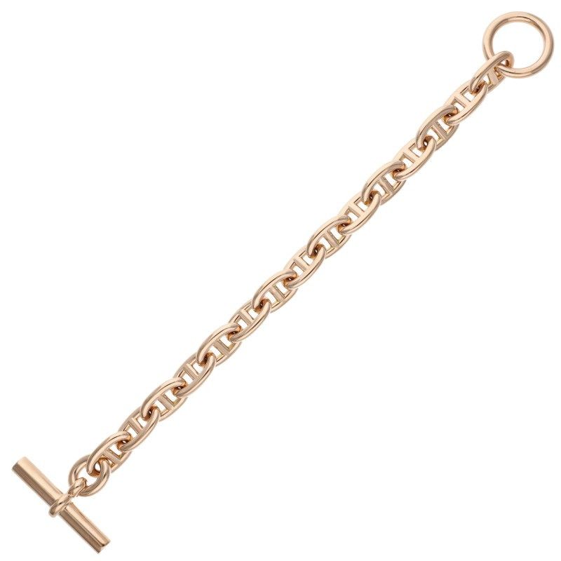 エルメス  Chaine d'Ancre MM K18PGシェーヌダンクルMMブレスレット メンズ 14LINK エルメス Chaine d'Ancre MM K18PGシェーヌダンクルMMブレスレット
