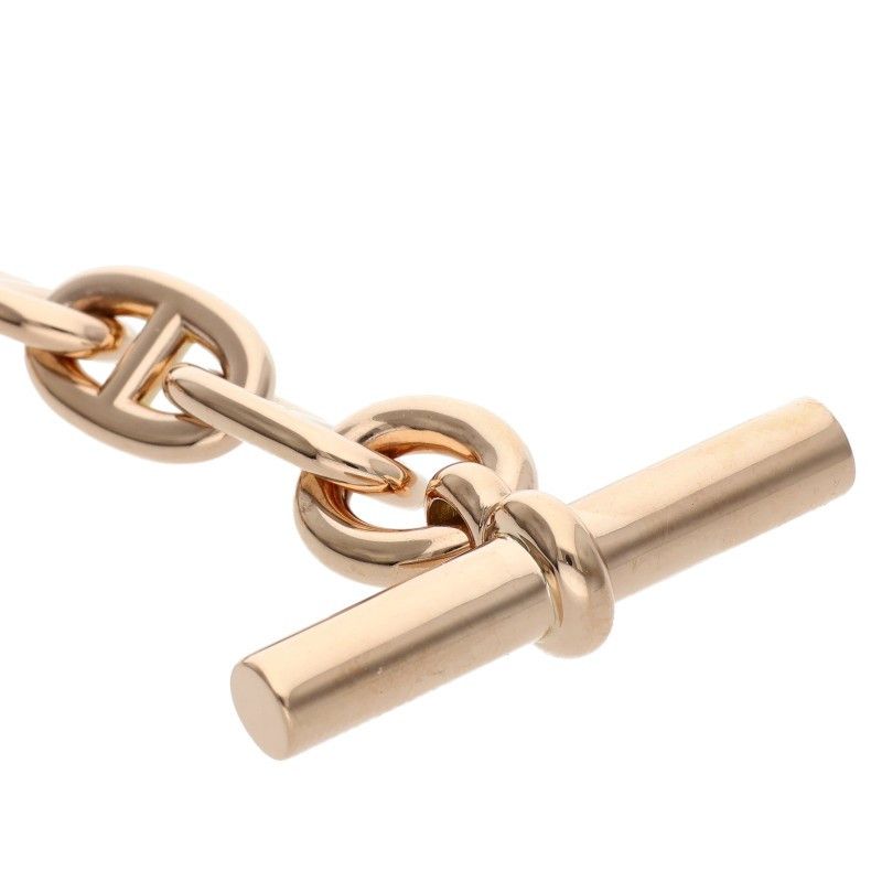 エルメス Chaine d'Ancre MM K18PGシェーヌダンクルMMブレスレット