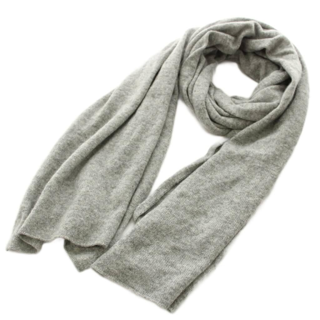 Johnstons of Elgin グレー カシミヤ 100%マフラー ジョンストンズオブエルガン Johnstons of Elgin マフラー ストール
