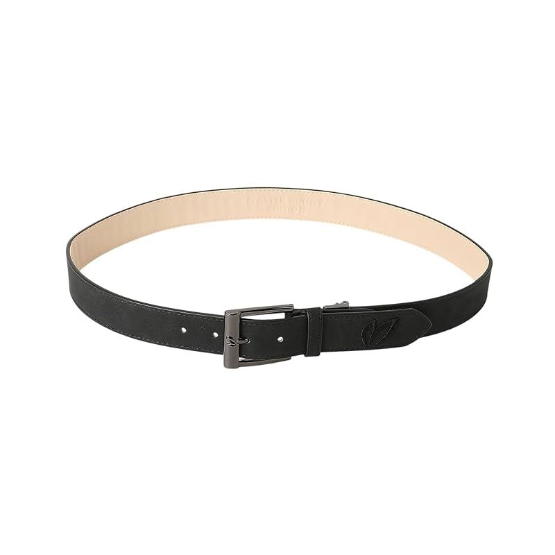 【新品】 [マスターバニー] ユニセックス ベルト (シンプルバックル) / ゴルフ 合成皮革 / 758-6182001 010_ブラック FR