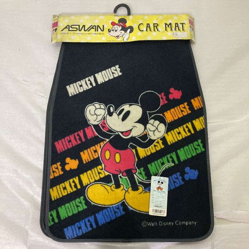 【未使用保管品】ディズニーカーキャラクターシリーズ ミッキーマウス カーマット フロアマット ©Walt Disney Company アズワン AZWAN ビンテージ レトロ 10,650円