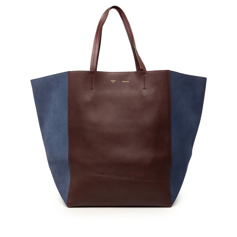 セリーヌ カバファントム トートバッグ ワインレッド ボルドー ネイビー レザー スウェード レディース CELINE【252-79794】 38,870円